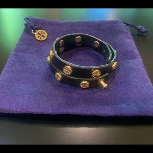 Tory Burch Double Wrap Logo Bracelet